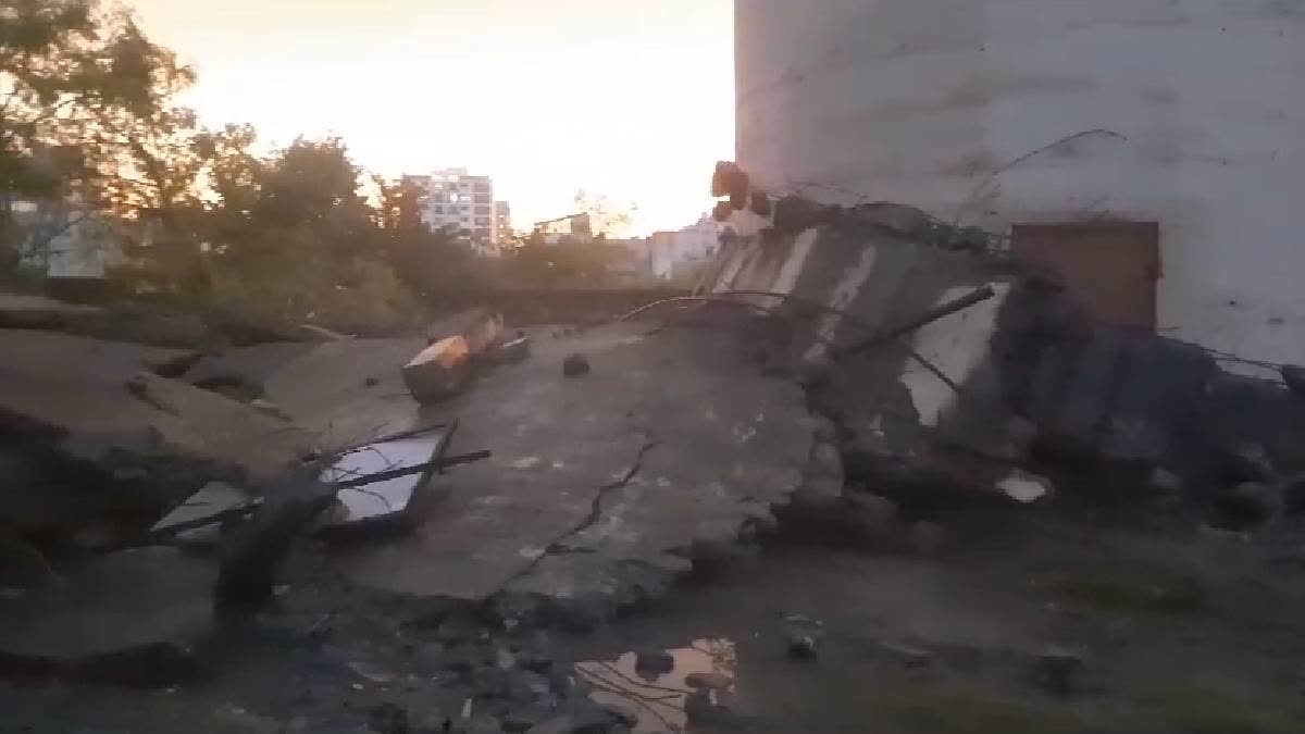 Overhead water tank collapses in Rajkot, no injuries reported