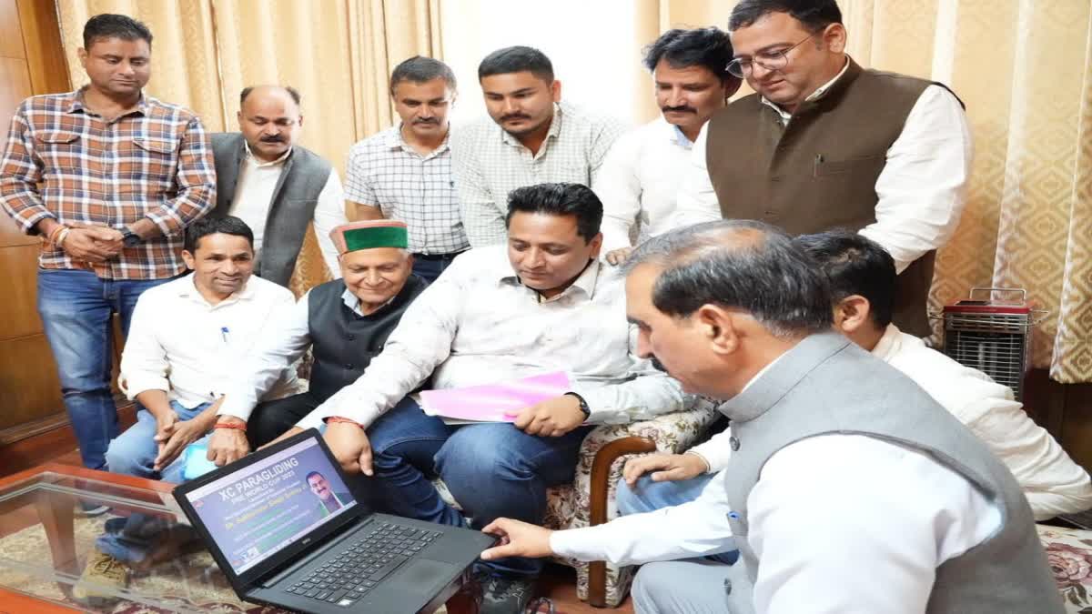 cm Sukhu releases website and promo for Paragliding