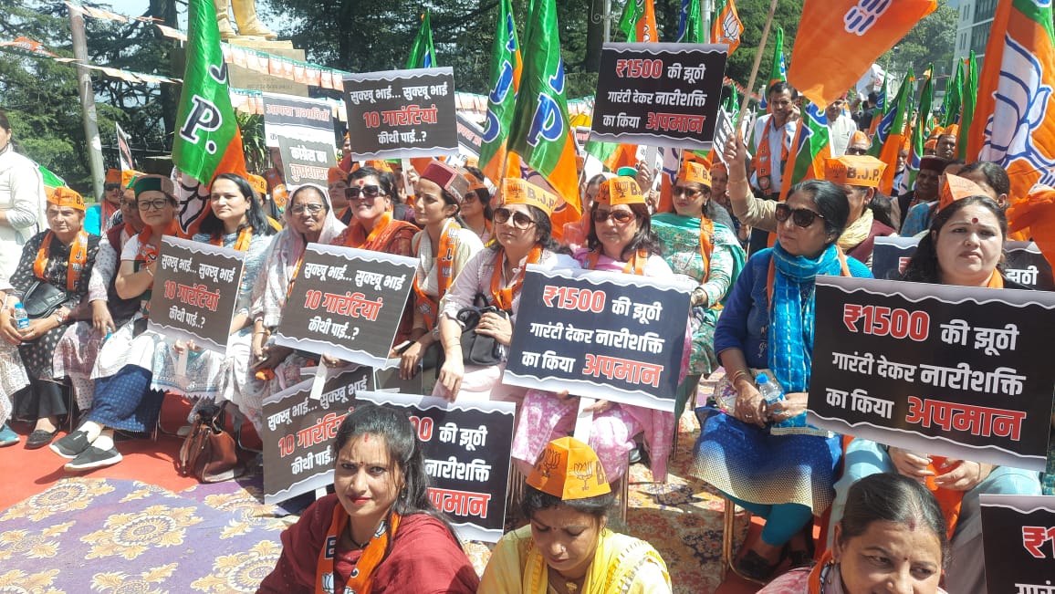 Shimla BJP Protest