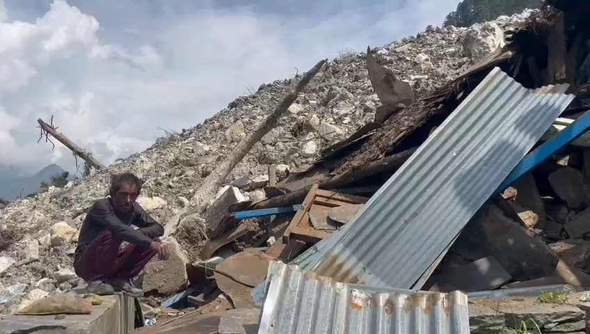 Landslide in Pagnau Village