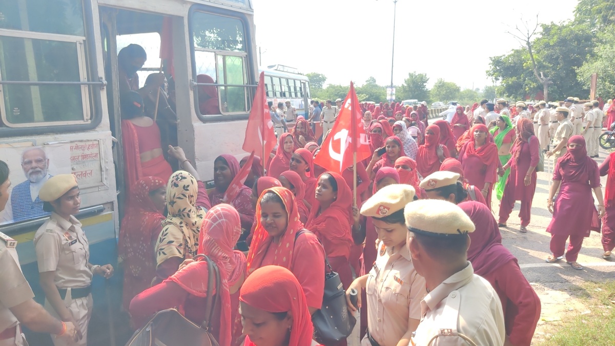 Haryana Asha Workers Protest