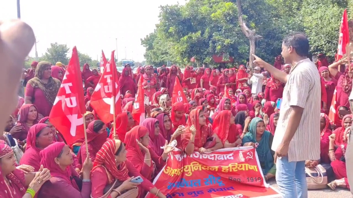 Haryana Asha Workers Protest