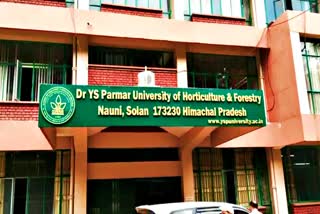 Dr. YS Parmar Horticulture and Forestry University Nauni