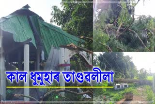 Storm ravages at Sarupathar