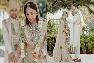 Parineeti Chopra and Raghav Chadha wedding pictures  Parineeti Chopra  Parineeti Chopra wedding pictures  Raghav Chadha wedding pictures  Raghav Chadha  Parineeti Chopra and Raghav Chadha  Parineeti Chopra Raghav Chadha instagram wedding pictures  പരിനീതി ചോപ്ര വിവാഹം  രാഘവ് ഛദ്ദ വിവാഹം  പരിനീതി രാഘവ് ഛദ്ദ വിവാഹം  പരിനീതി രാഘവ് ഛദ്ദ വിവാഹ ചിത്രങ്ങള്‍