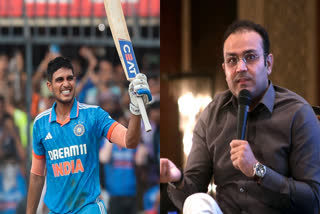 Virender Sehwag criticizes Shubman Gill  Virender Sehwag  Shubman Gill  India vs Australia  ശുഭ്‌മാന്‍ ഗില്ലിനെ വിമര്‍ശിച്ച് സെവാഗ്  വിരേന്ദ്രര്‍ സെവാഗ്  ശുഭ്‌മാന്‍ ഗില്‍  ഇന്ത്യ vs ശ്രീലങ്ക