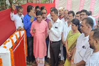 MLA Sudivya Kumar laid foundation stone of three mini stadiums in Giridih