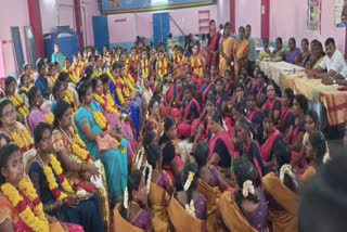 தென்காசியில் கோலாகலமாக நடைபெற்ற சமுதாய வளைகாப்பு விழா