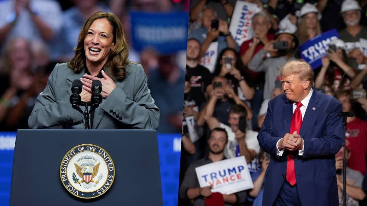 Kamala Harris and Donald Trump contesting for the upcoming Presidential elections in the US