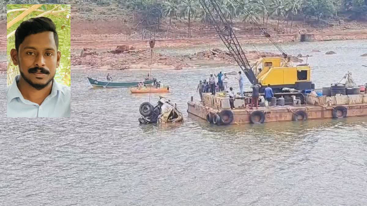 மீட்கப்பட்ட லாரி மற்றும் ஓட்டுநர் அர்ஜூன்