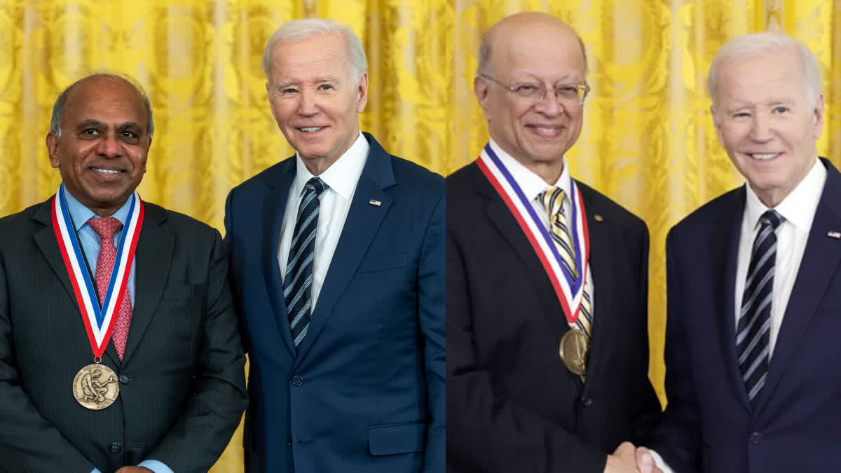 President Biden presents National Medal of Science to Indian-American scientist Subra Suresh and Gadgil