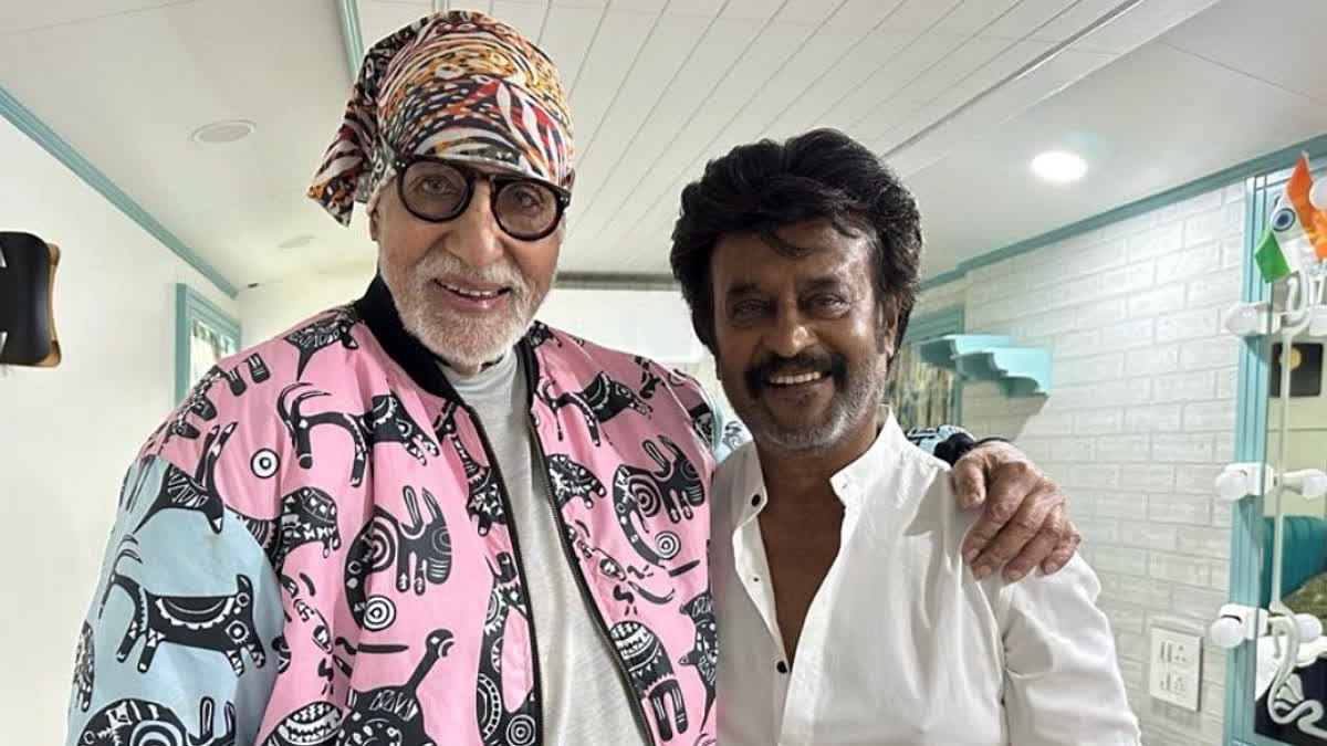 Rajinikanth picture with Amitabh Bachchan  Rajinikanth film Thalaivar 170  Thalaivar 170  Rajinikanth  Amitabh Bachchan  Rajinikanth upcoming films  തലൈവർ 170  അമിതാഭ് ബച്ചനൊപ്പം വീണ്ടും രജനികാന്ത്  അമിതാഭ് ബച്ചൻ  രജനികാന്ത്  രജനികാന്തും അമിതാഭ് ബച്ചനും വീണ്ടും  രജനികാന്തും അമിതാഭ് ബച്ചനും