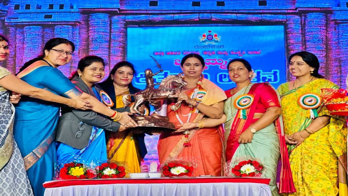 Minister Lakshmi Hebbalkar was felicitated in the women's conference programme.