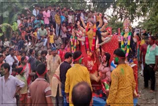 Example of Hindu Muslim harmony in durga puja in Kalgachia