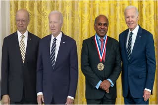 Etv Bharat Indian American scientist Ashok Gadgil  Ashok Gadgil And Subra Suresh  Indian Scientits Awarded Highest Scientific Honour  US National Medal of Science  US National Medal for Technology and Innovation