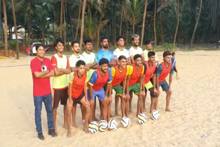 Kerala beach football team  beach football  beach football Championship  ദേശീയ ബീച്ച് ഫുട്ബോൾ ചാമ്പ്യൻഷിപ്പ്  National Beach Football  National Games Goa  ബീച്ച് ഫുട്ബോൾ
