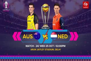 Australia vs Netherlands Toss Report  Australia vs Netherlands  Pat Cummins  Scott Edwards  ഓസ്‌ട്രേലിയ vs നെതര്‍ലന്‍ഡ്‌സ്  പാറ്റ് കമ്മിന്‍സ്  സ്‌കോട്ട് എഡ്വേർഡ്‌സ്  Cricket World Cup 2023  ഏകദിന ലോകകപ്പ് 2023