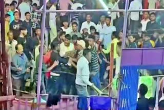 fight in katras durga fair