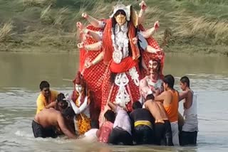 मसौढ़ी में मां दुर्गा का विसर्जन