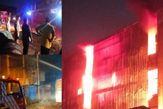 Factory fire in Alwar Bhiwadi