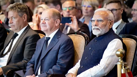 PM Modi invited German businesses to invest in India, highlighting the nation's growth potential and skilled workforce, as Germany increases skilled worker visas significantly.