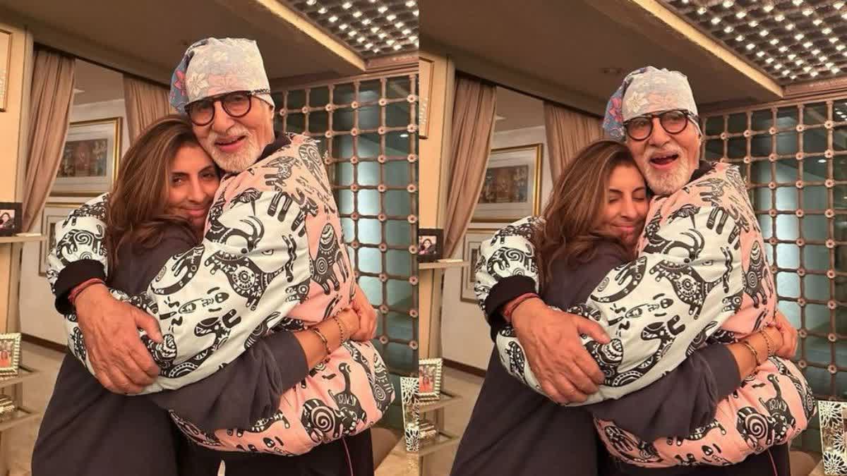 Amitabh bachchan and shweta bachchan