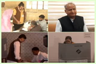 political leaders casts thier vote