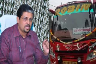 Biju Prabhakar supports action against robin bus  Biju Prabhakar robin bus  action against robin bus  Biju Prabhakar ksrtc robin bus issue  റോബിൻ ബസിനെതിരായ നിയമ നടപടി  ഗതാഗത സെക്രട്ടറി ബിജു പ്രഭാകർ  ബിജു പ്രഭാകർ റോബിൻ ബസ് വിഷയം  കെഎസ്ആർടിസി റോബിൻ ബസ് സർവീസ്  റോബിൻ ബസ് സർക്കാർ നടപടി  ksrtc robin bus issue  robin bus mvd issue  എംവിഡി റോബിൻ ബസ് വിഷയം