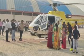 wedding Bhavnagar Kathi Devalia by helicopter