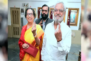 Dr CP Joshi casts vote in Nathdwara
