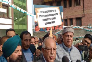 Congress demanding restoration of statehood to Jammu and Kashmir UT in Srinagar