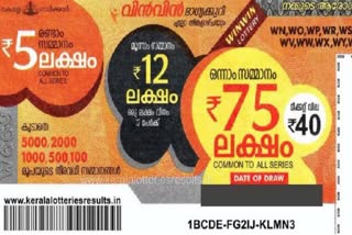 LOTTERY RESULT TODAY  വിന്‍ വിന്‍ ലോട്ടറി റിസള്‍ട്ട്  KERALA LOTTERY RESULT  WIN WIN LOTTERY RESULT TODAY