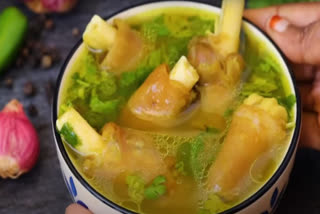 how-to-make-healthy-mutton leg or Mutton Paya-soup