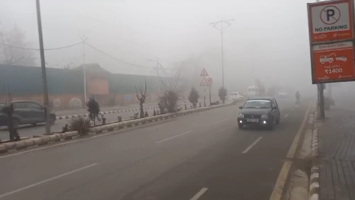 thick blanket of fog engulfs Kashmir parts