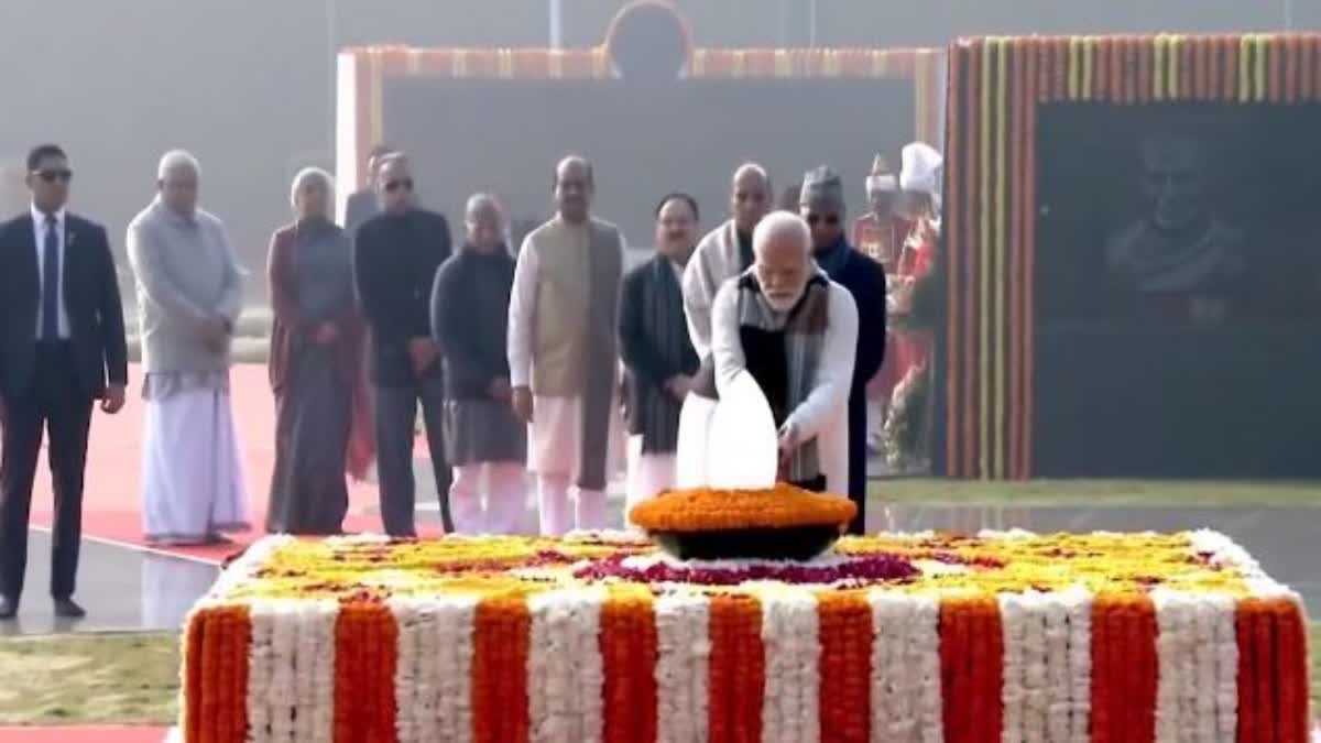 PM Modi Pays Tribute To Atal Bihari Vajpayee