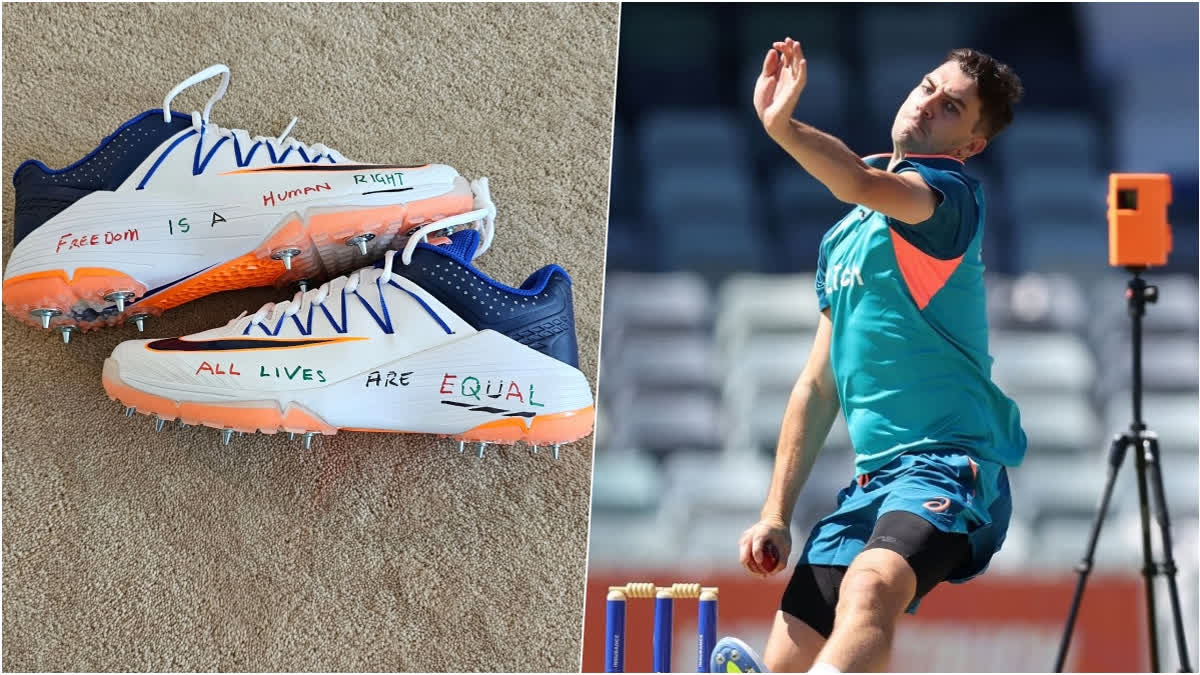 Australian skipper Pat Cummins backed his teammate Usman Khawaja, who is fighting to showcase his support for Palestinians in Gaza. Cummins came in his support after ICC rejected his appeal to use Logo with a logo of dove holding olive leave on the back of his bat and shoe.