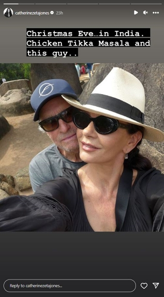 Michael Douglas on India tour with wife Catherine Jones