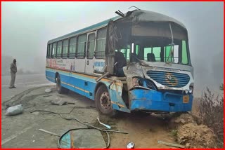 bus trolley collision in Haryana