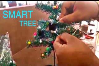 ITM College Gorakhpur students Akash Aman developed Smart Christmas tree