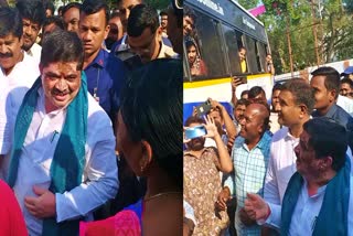 Minister ponnam Prabhakar in Nizamabad Bus Stand