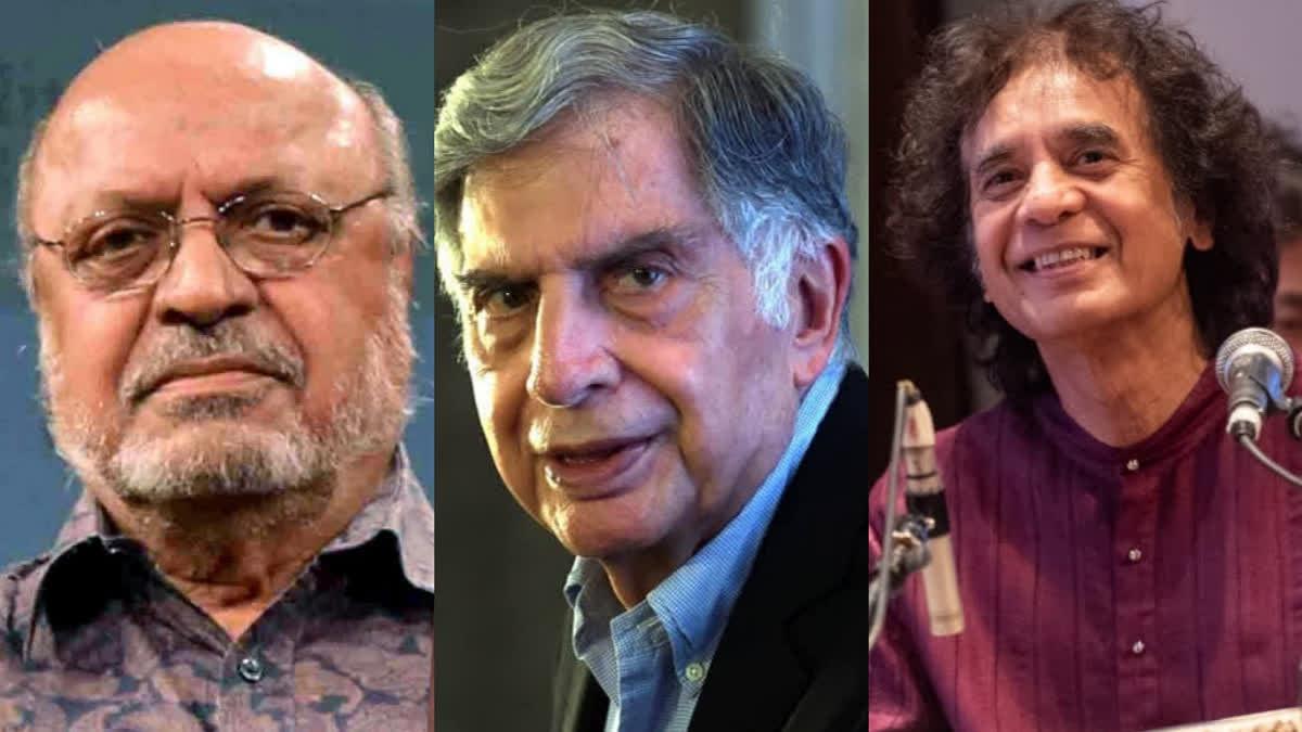 Shyam Benegal, ratan tata, and Zakir Hussain