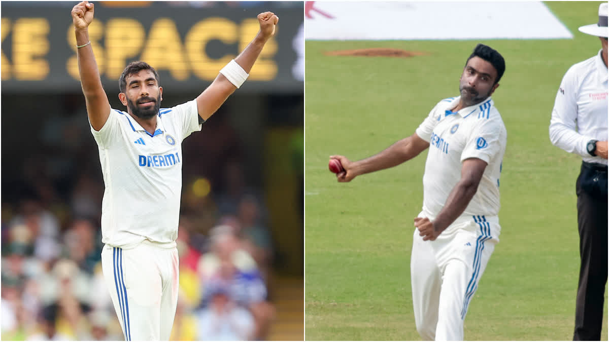 Jasprit Bumrah and Ravichandran Ashwin