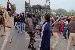 LATHICHARGE ON BPSC CANDIDATES