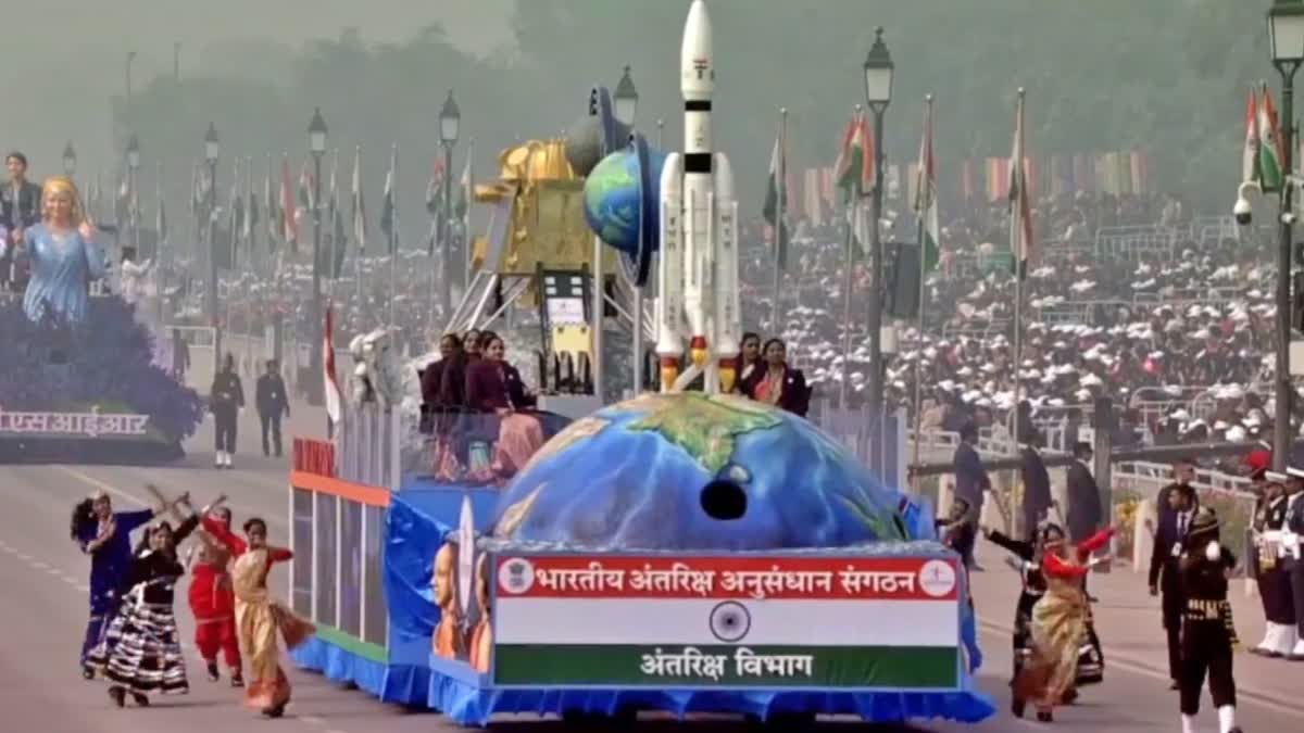 ISRO tableau at Republic Day  Republic Day Chandrayaan 3 tableau  2024 റിപ്പബ്ലിക് ദിന പരേഡ്  ഐഎസ്ആർഒ ടാബ്ലോ