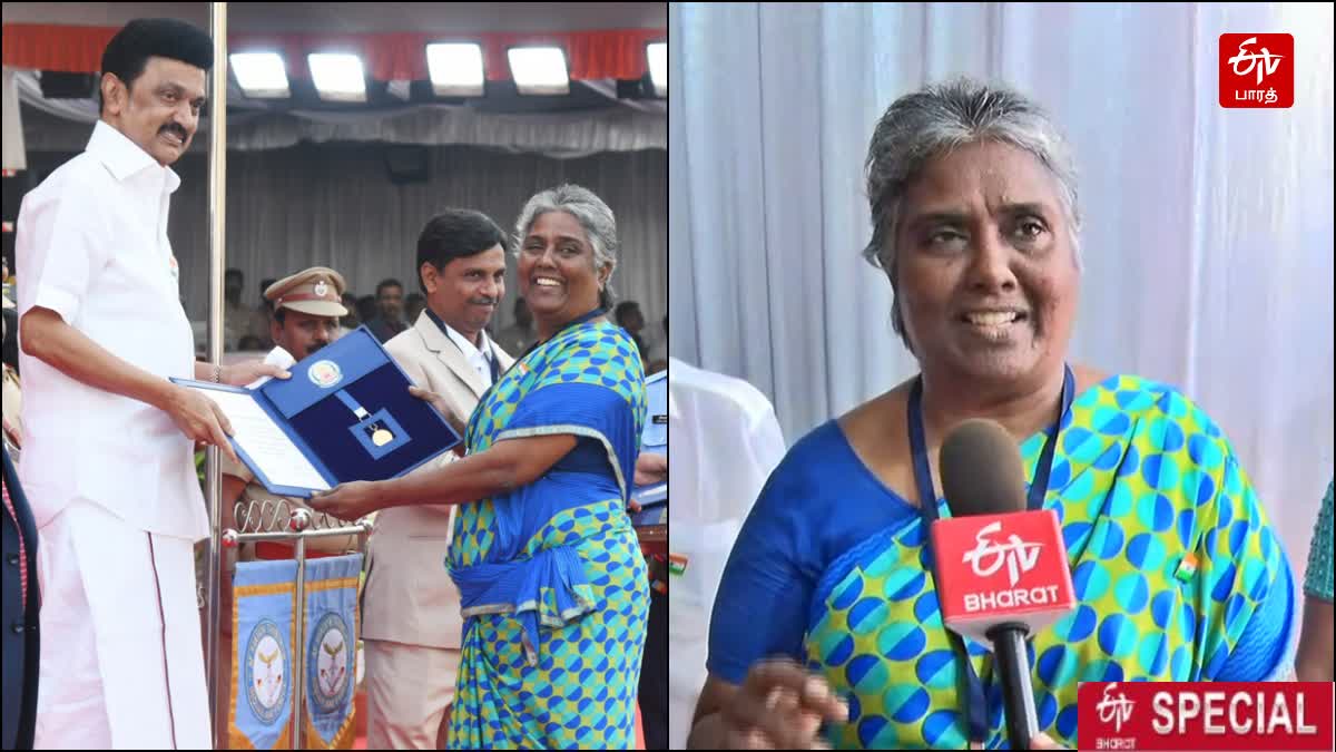 madurai pooranam ammal requests cm stalin to name school in her daughter janani