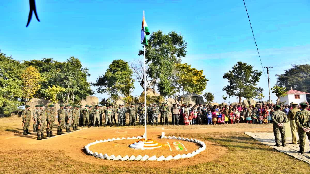 Tiranga Yatra in Budha Pahad