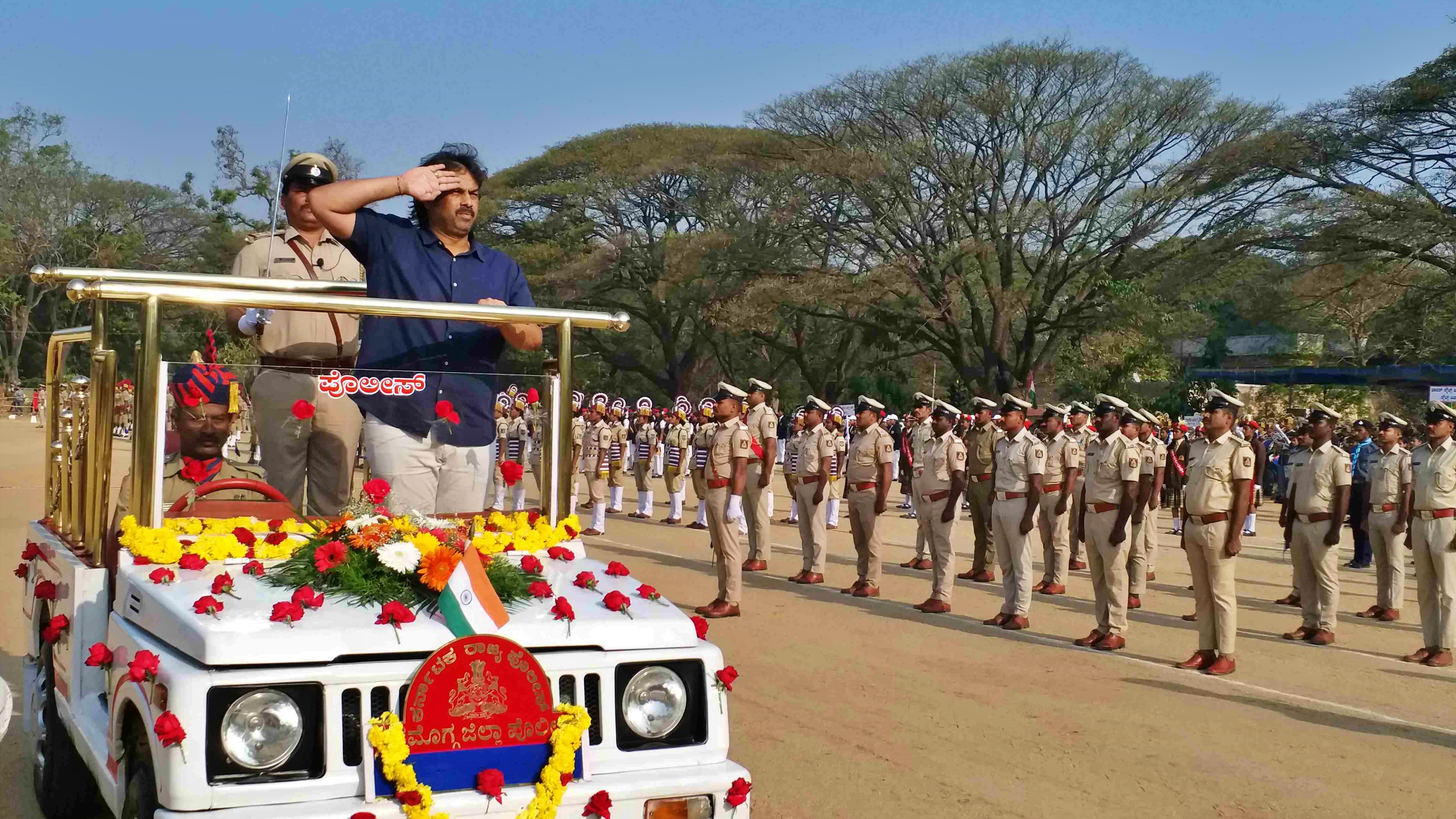 75ನೇ ಗಣರಾಜ್ಯೋತ್ಸವದಲ್ಲಿ ಸಚಿವ ಮಧು ಬಂಗಾರಪ್ಪ ಭಾಗಿ