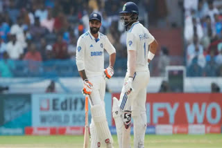 Team Indias score reached 421 on the second day