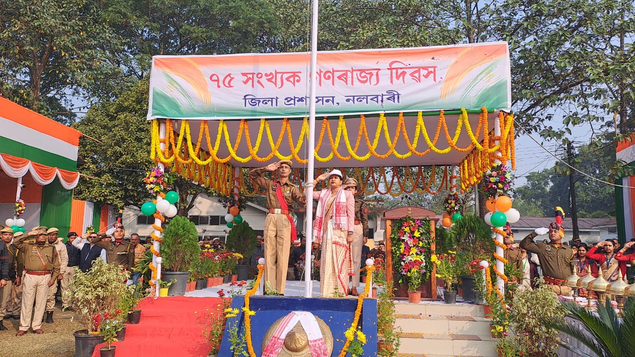 75 th republic day observed in various parts of assam