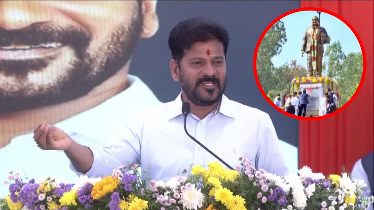 CM Revanth Reddy Unveils BR Ambedkar Statue